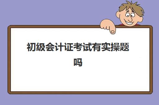 初级会计证考试有实操题吗(初级会计考试都是什么题)