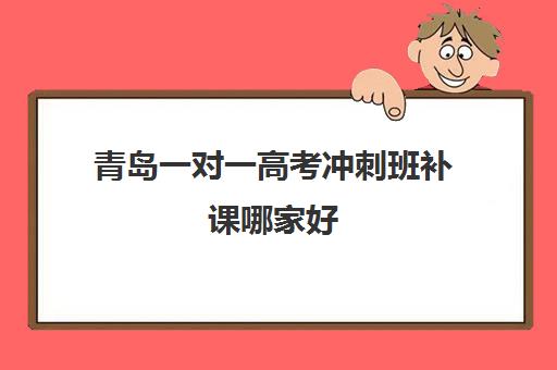 青岛一对一高考冲刺班补课哪家好(济南最好高考辅导班)