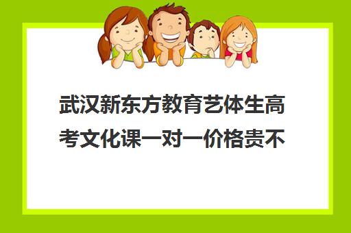 武汉新东方教育艺体生高考文化课一对一价格贵不贵？多少钱一年(艺考生一对一辅导)