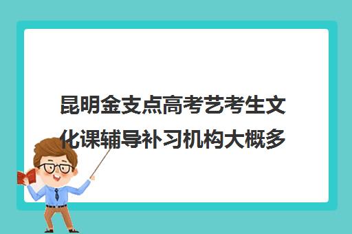 昆明金支点高考艺考生文化课辅导补习机构大概多少钱