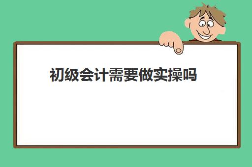 初级会计需要做实操吗(管理会计师初级有用吗)