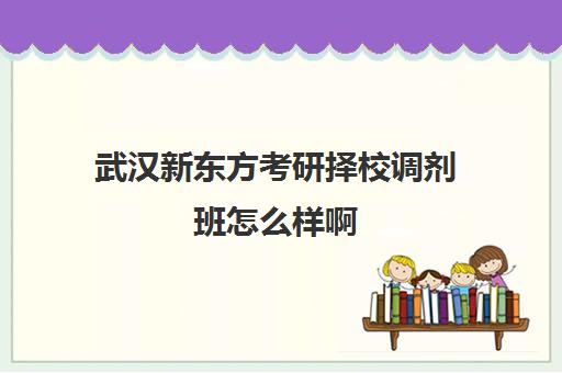 武汉新东方考研择校调剂班怎么样啊(haoyo考研择校)