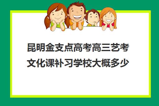 昆明金支点高考高三艺考文化课补习学校大概多少钱