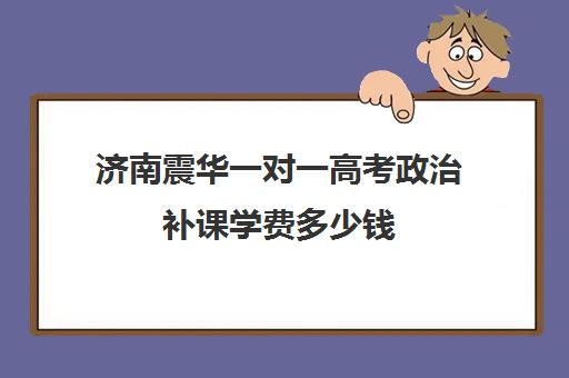 济南震华一对一高考政治补课学费多少钱(高一一对一补课有用吗)