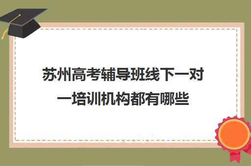 苏州高考辅导班线下一对一培训机构都有哪些(初中一对一辅导哪个好)