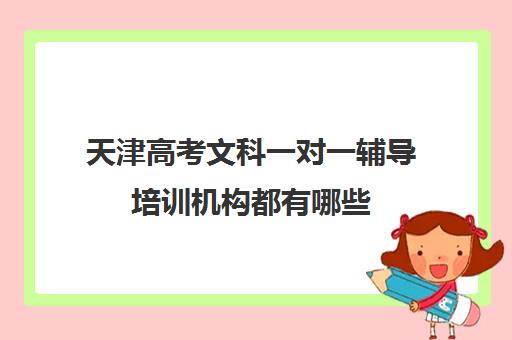 天津高考文科一对一辅导培训机构都有哪些(天津高三培训机构排名前十)