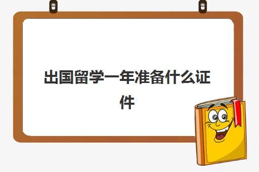 出国留学一年准备什么证件(出国证件)