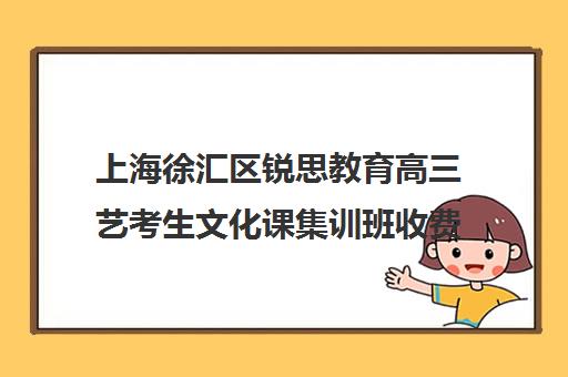 上海徐汇区锐思教育高三艺考生文化课集训班收费标准价格一览(上海艺考通培训学校怎么