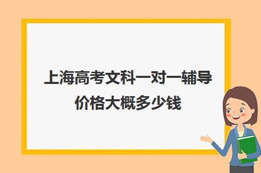 上海高考文科一对一辅导价格大概多少钱(上海高考补课机构排名)