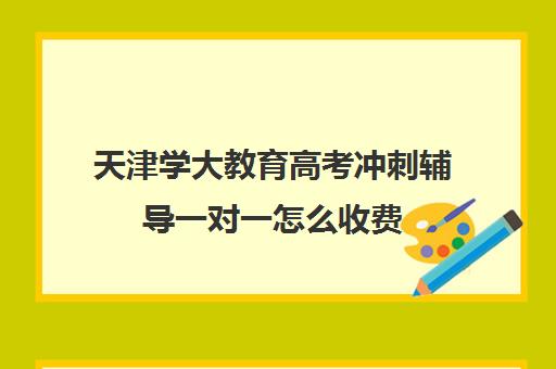 天津学大教育高考冲刺辅导一对一怎么收费(天津一对一辅导价格表)