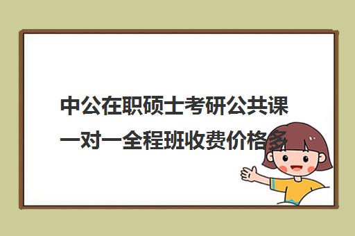 中公在职硕士考研公共课一对一全程班收费价格多少钱（中公一对一有效果吗）