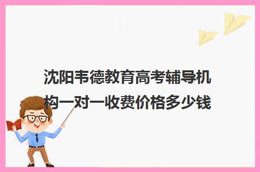 沈阳韦德教育高考辅导机构一对一收费价格多少钱(高考一对一辅导机构哪个好)