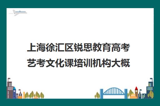 上海徐汇区锐思教育高考艺考文化课培训机构大概多少钱(上海艺考机构哪个最好)