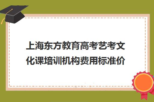 上海东方教育高考艺考文化课培训机构费用标准价格表(上海艺考通培训学校怎么样)