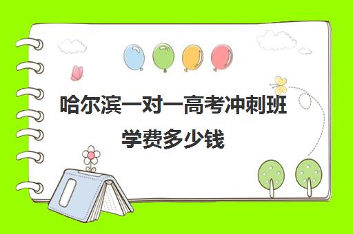 哈尔滨一对一高考冲刺班学费多少钱(高三冲刺班收费标准)