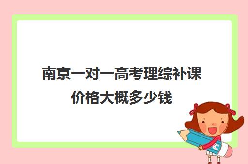 南京一对一高考理综补课价格大概多少钱(南京学而思一对一价格多少)