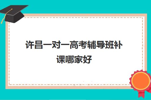 许昌一对一高考辅导班补课哪家好(许昌高三全日制辅导班)