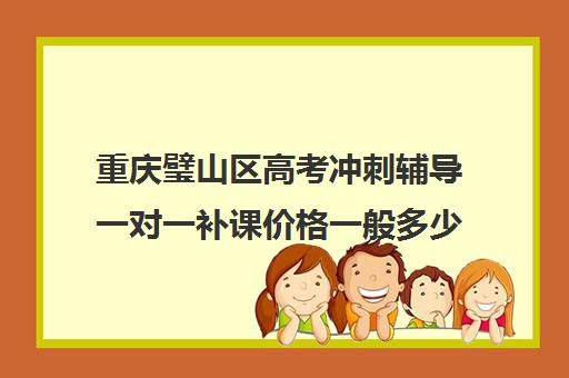 重庆璧山区高考冲刺辅导一对一补课价格一般多少钱(高三辅导一对一多少钱)