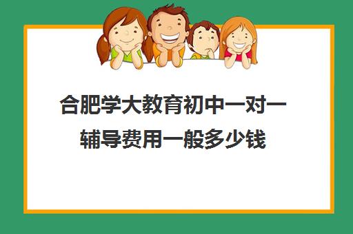 合肥学大教育初中一对一辅导费用一般多少钱（正规初中补课机构）