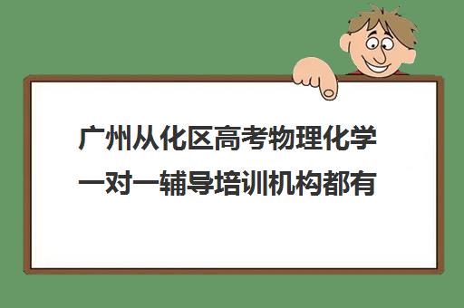 广州从化区高考物理化学一对一辅导培训机构都有哪些(从化一对一辅导老师)