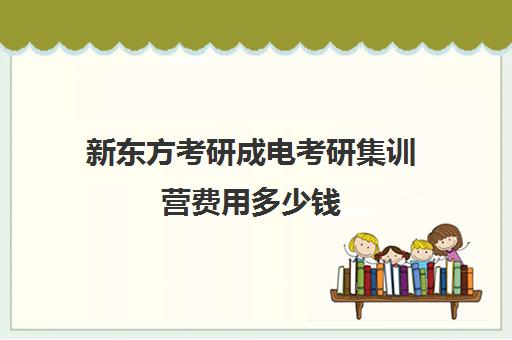 新东方考研成电考研集训营费用多少钱（考研全年集训营一般多少钱）