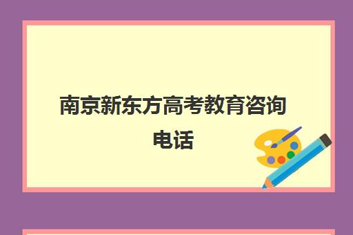 南京新东方高考教育咨询电话(新东方高考培训机构官网)