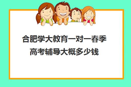 合肥学大教育一对一春季高考辅导大概多少钱（合肥比较出名高中辅导班）