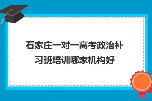 石家庄一对一高考政治补习班培训哪家机构好