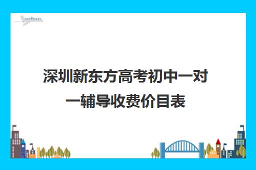 深圳新东方高考初中一对一辅导收费价目表(新东方高三一对一好吗)