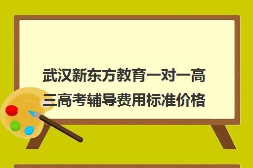 武汉新东方教育一对一高三高考辅导费用标准价格表(新东方高三一对一好吗)