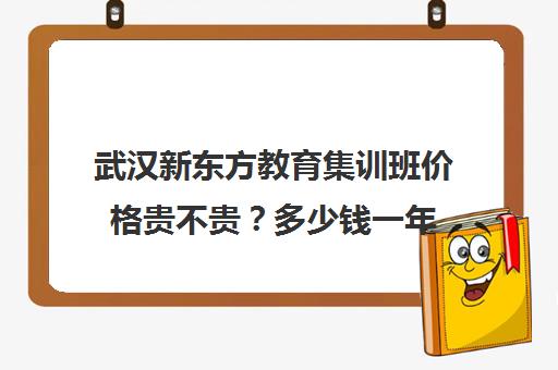 武汉新东方教育集训班价格贵不贵？多少钱一年(武汉新东方培训机构地址电话)