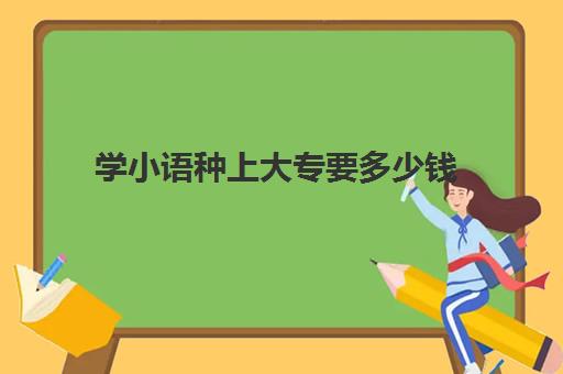 学小语种上大专要多少钱(学小语种是不是很烧钱)