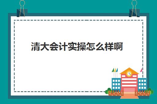 清大会计实操怎么样啊(仁和会计和会计学堂哪个好些)