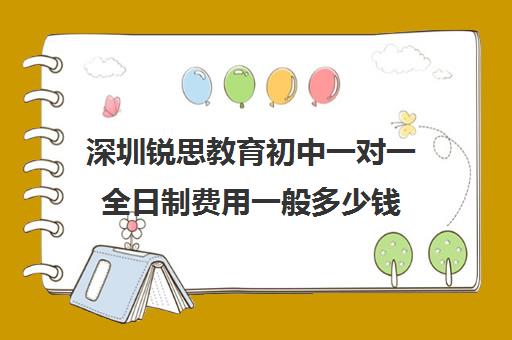 深圳锐思教育初中一对一全日制费用一般多少钱(深圳教育培训机构前十名)