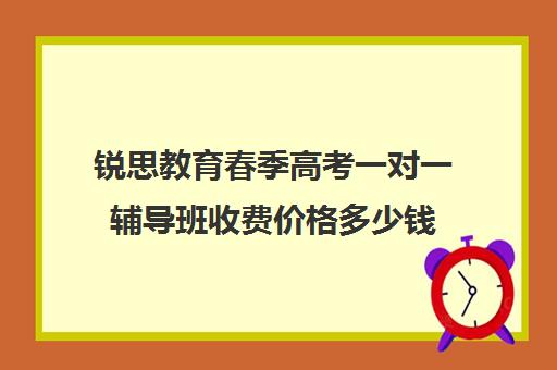 锐思教育春季高考一对一辅导班收费价格多少钱(春季高考培训班学费)