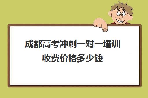 成都高考冲刺一对一培训收费价格多少钱(成都一对一辅导收费标准)