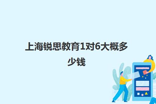 上海锐思教育1对6大概多少钱（上海补课机构排名）