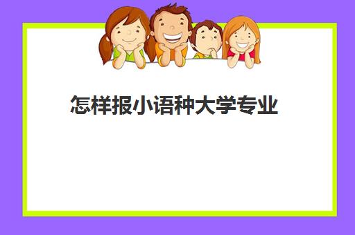 怎样报小语种大学专业(小语种学校排名)