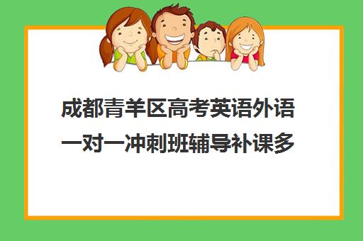 成都青羊区高考英语外语一对一冲刺班辅导补课多少钱一小时(1对1高考英语培训)