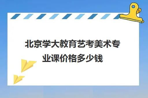 北京学大教育艺考美术专业课价格多少钱（北京美术艺考培训机构排名）