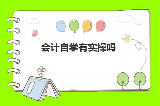 会计自学有实操吗(会计没人带能自学吗)