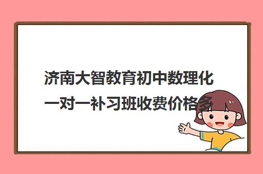 济南大智教育初中数理化一对一补习班收费价格多少钱