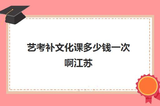 艺考补文化课多少钱一次啊江苏(江苏省艺考多少分能上一本)