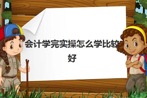 会计学完实操怎么学比较好(新手学会计难吗)