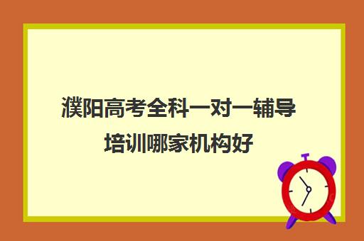 濮阳高考全科一对一辅导培训哪家机构好(高考一对一辅导班)