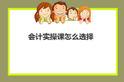 会计实操课怎么选择(会计初学者的入门知识基础教程)