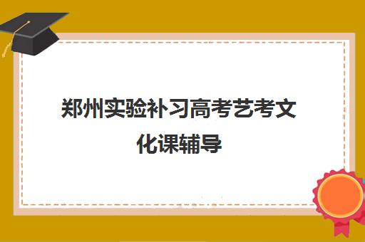 郑州实验补习高考艺考文化课辅导