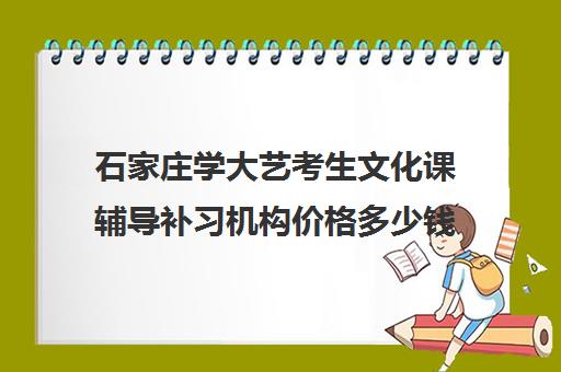 石家庄学大艺考生文化课辅导补习机构价格多少钱