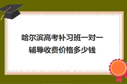 哈尔滨高考补习班一对一辅导收费价格多少钱