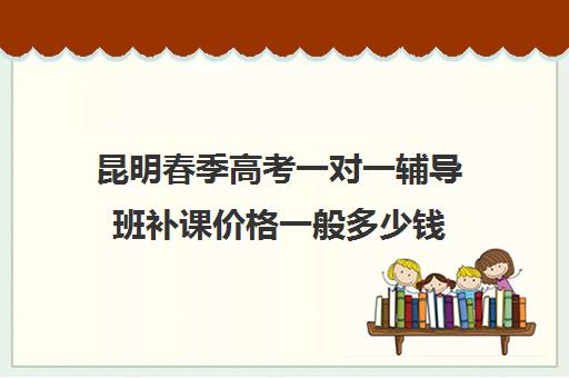 昆明春季高考一对一辅导班补课价格一般多少钱(为什么春季高考辅导学校费用那么高)